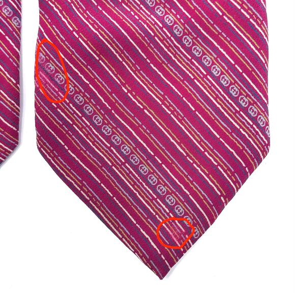 Gucci Vintage ‘GG’ Pattern Tie - Picture 7 of 10